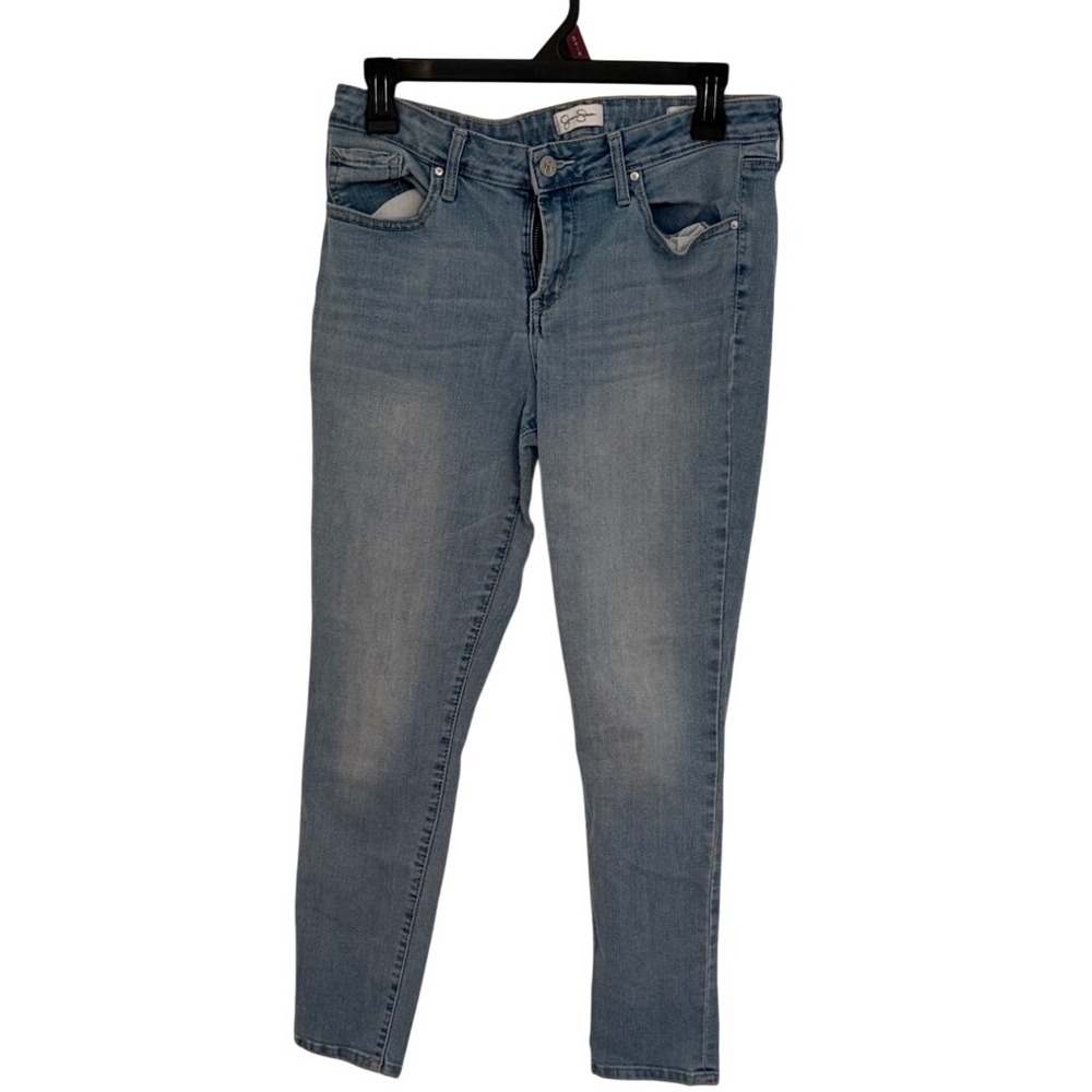Jessica Simpson Womens Light Wash Skinny Jeans Size 10/30 Blue Denim JS Logo‎